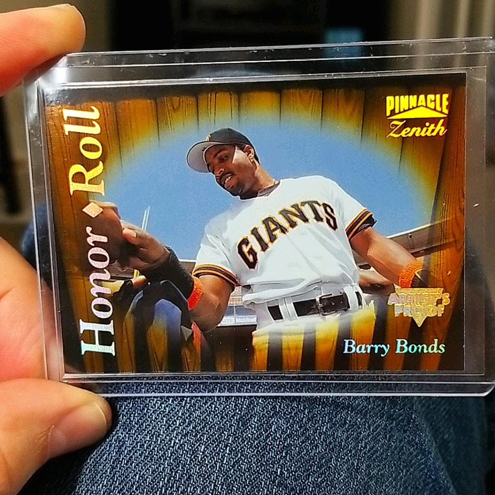 RARE Barry Bonds '96 Pinnacle Zenith Artists Proof